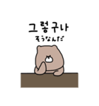 優しいお色のクマ＊韓国語（個別スタンプ：29）