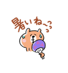 7月8月のくまさん（個別スタンプ：1）