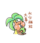 7月8月のくまさん（個別スタンプ：4）