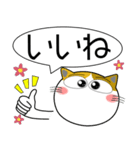 三毛猫★吹き出し 大人 敬語（個別スタンプ：3）