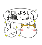 三毛猫★吹き出し 大人 敬語（個別スタンプ：5）