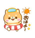 夏の気遣い♡豆柴日和（個別スタンプ：25）