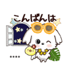モコモコになりたいワンコ♡夏♡愛犬シロ（個別スタンプ：37）