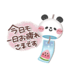 とっても使える❤パンダさん3 (夏・挨拶)（個別スタンプ：37）