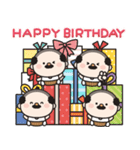 飛び出す☆小さいおじさん誕生日＆お祝い（個別スタンプ：2）