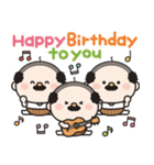 飛び出す☆小さいおじさん誕生日＆お祝い（個別スタンプ：6）