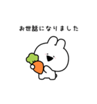 すこぶる動くウサギ【プチ】(敬語)（個別スタンプ：15）