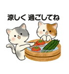 ほのぼの猫さん ♡ 夏のあるある（個別スタンプ：12）