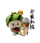 【夏】スイカたろう♡ぬいぐるみ入り♡挨拶（個別スタンプ：10）