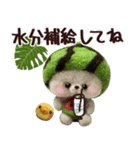 【夏】スイカたろう♡ぬいぐるみ入り♡挨拶（個別スタンプ：25）