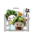 【夏】スイカたろう♡ぬいぐるみ♡カスタム（個別スタンプ：1）