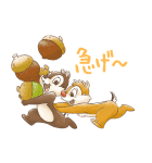 ほんわかイラスト風♪チップとデール（個別スタンプ：37）