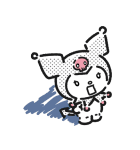 毎日つかえる♪マイメロディ（モノトーン）（個別スタンプ：17）