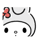 毎日つかえる♪マイメロディ（モノトーン）（個別スタンプ：19）