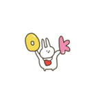 うさぎだけ。ミニ。（個別スタンプ：9）