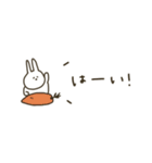うさぎだけ。ミニ。（個別スタンプ：10）