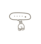 うさぎだけ。ミニ。（個別スタンプ：24）