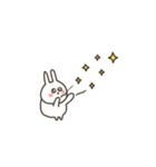 うさぎだけ。ミニ。（個別スタンプ：34）