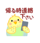 家族の連絡☆ 仲良しインコさん（個別スタンプ：24）