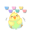家族の連絡☆ 仲良しインコさん（個別スタンプ：36）