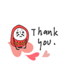 mottoの達磨をまとうだるま♡重圧（個別スタンプ：32）