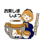 ふんわりリボンちゃん 17 ♡敬語＆お仕事編（個別スタンプ：18）
