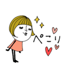 mottoの大人ぱっつんボブ♡日常（個別スタンプ：15）