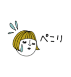 mottoの大人ぱっつんボブ♡日常（個別スタンプ：16）