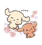 愛犬家たちのわんこ/秋/敬語メモ/トイプー（個別スタンプ：11）
