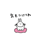 うさぎだけ。連絡に。（個別スタンプ：5）