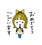 mottoの大人ぱっつん外ハネボブ♡伝える（個別スタンプ：20）
