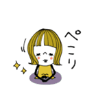 mottoの大人ぱっつん外ハネボブ♡伝える（個別スタンプ：26）
