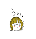 mottoの大人ぱっつん外ハネボブ♡伝える（個別スタンプ：32）