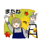 ほのぼのボブちゃん ♡ いろんな秋・日常（個別スタンプ：39）