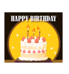 飛び出す！誕生日メッセージスタンプ3（個別スタンプ：9）