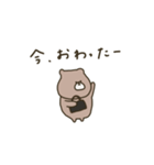 優しいお色。くま。連絡。♡＊*（個別スタンプ：25）