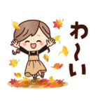 秋♡ナチュラルガール（個別スタンプ：21）