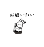 うさぎだけ。体調編。（個別スタンプ：4）