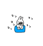 うさぎだけ。体調編。（個別スタンプ：6）