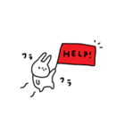 うさぎだけ。体調編。（個別スタンプ：12）