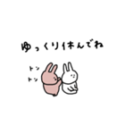 うさぎだけ。体調編。（個別スタンプ：23）