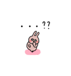 うさぎだけ。体調編。（個別スタンプ：34）