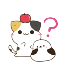 飛び出す！三毛猫とシマエナガ 残暑～秋（個別スタンプ：11）