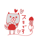 mottoの唯一無二スタンプ♡秋と赤とグレー（個別スタンプ：22）