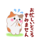 4匹のぽちゃりねこ「思いやり」（個別スタンプ：4）