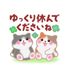 4匹のぽちゃりねこ「思いやり」（個別スタンプ：27）