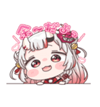 ホロライブ公式スタンプ「百鬼あやめ」（個別スタンプ：1）