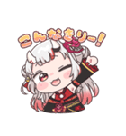 ホロライブ公式スタンプ「百鬼あやめ」（個別スタンプ：5）