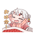 ホロライブ公式スタンプ「百鬼あやめ」（個別スタンプ：6）