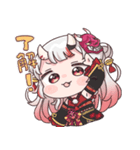 ホロライブ公式スタンプ「百鬼あやめ」（個別スタンプ：8）